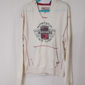 Premium 51 Graphic Hoodie Montauck New York  XL Ivory